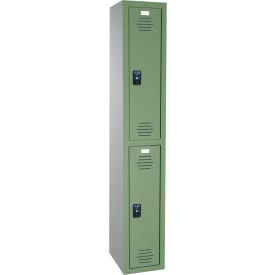 ASI Storage Traditional 2-Tier 2 Door Plastic Locker 12