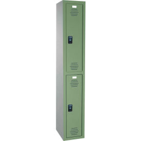 ASI Storage Traditional 2-Tier 2 Door Plastic Locker 12