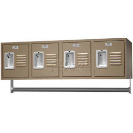 ASI Storage Traditional 4 Person Wall Locker Starter 11-1/4