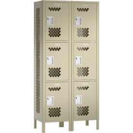ASI Storage Competitor 3-Tier 6 Door Ventilated Locker 24