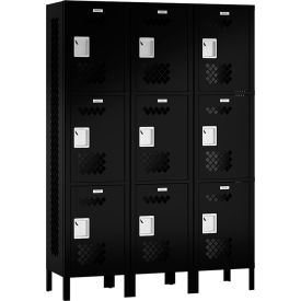 ASI Storage Competitor 3-Tier 9 Door Ventilated Locker 36