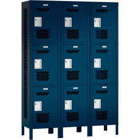 ASI Storage Competitor 3-Tier 9 Door Ventilated Locker 36