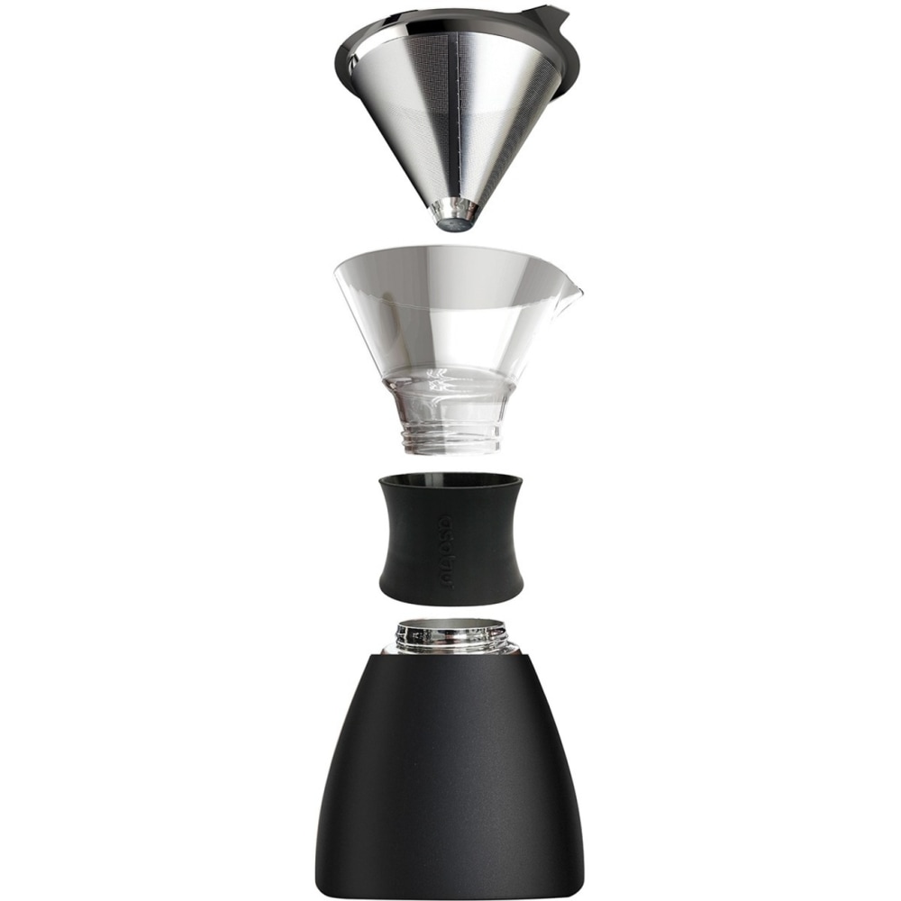 ASOBU Insulated 34-Oz. Pour-Over Coffee Maker with Removable Carafe, Black MPN:NA-PO300BK