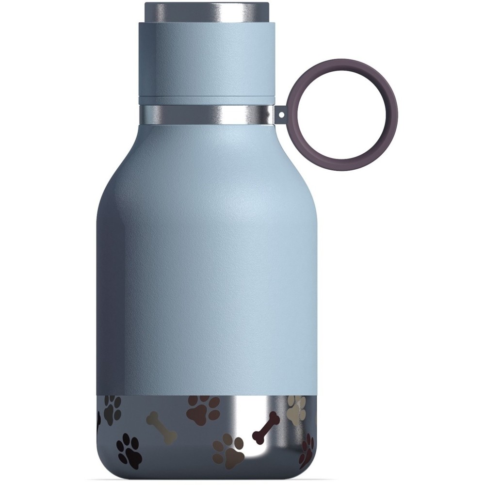 ASOBU Insulated Water Bottle with Removable Dog Bowl, 33-Oz., Blue MPN:NA-SDB1B