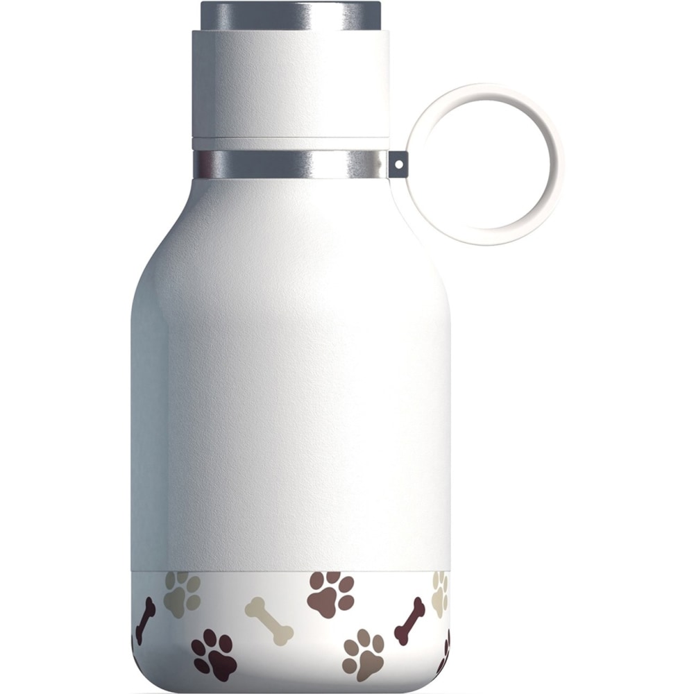ASOBU Insulated Water Bottle with Removable Dog Bowl, 33-Oz., White MPN:NA-SDB1W