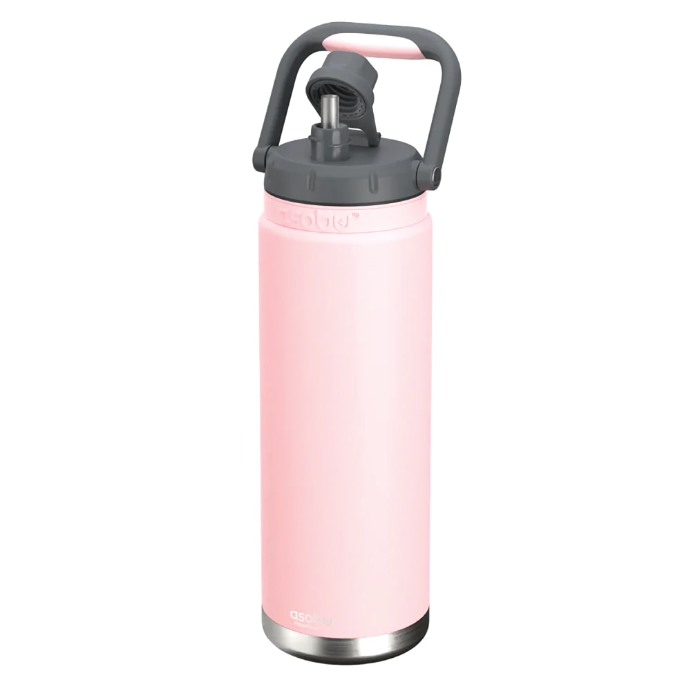 ASOBU Canyon Insulated Water Bottle With Full Hand Comfort Handle, 50 Oz, Pink MPN:TMF7P