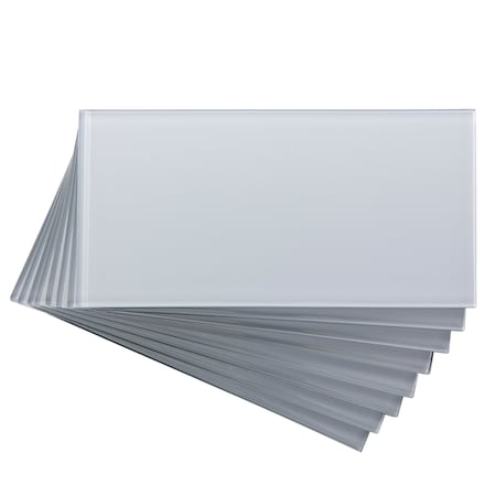 Glass Backsplash 3X6 Frost, PK 8 MPN:A5063