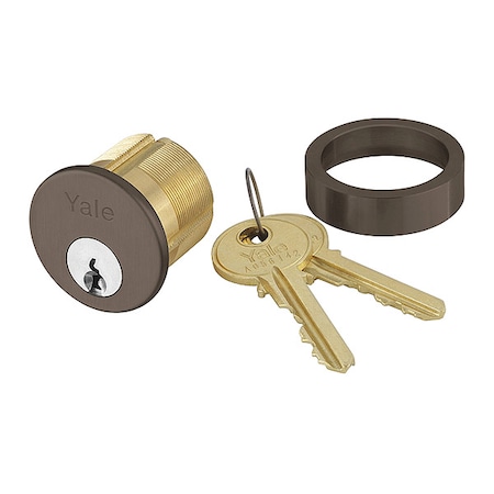 Rim Cylinder, Dark Bronze Finish, Grade 1 MPN:2553 1-1/8 613E SCH C