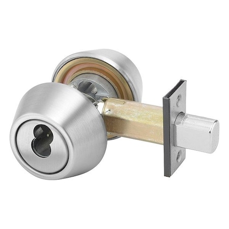 Deadbolt, Cylindrical, Satin Chrome Finish MPN:B-D262 626 LC