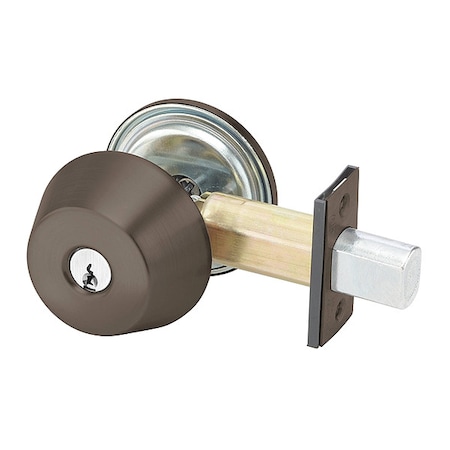 Deadbolt, Cylindrical, Dark Bronze Finish MPN:D212 613E SCH C