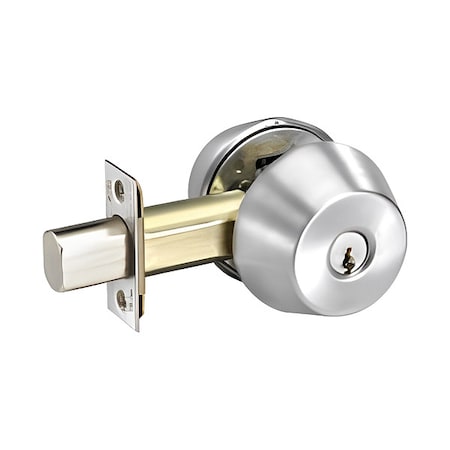 Deadbolt, Cylindrical, Satin Chrome Finish MPN:D212 626 SCH C
