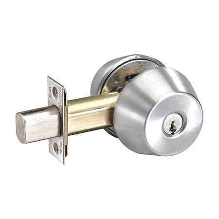 Deadbolt, Cylindrical, Satin Chrome Finish MPN:D222 626 SCH C