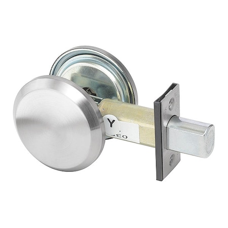 Deadbolt, Cylindrical, Satin Chrome Finish MPN:D242 626