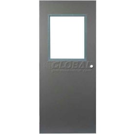 CECO Hollow Steel Security Door Half Glass Mortise SteelCraft Hinge/Glass 16 Ga 36