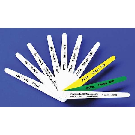 Feeler Gauge, 0.748 In Thick, 4 In L Blade MPN:L - 1012