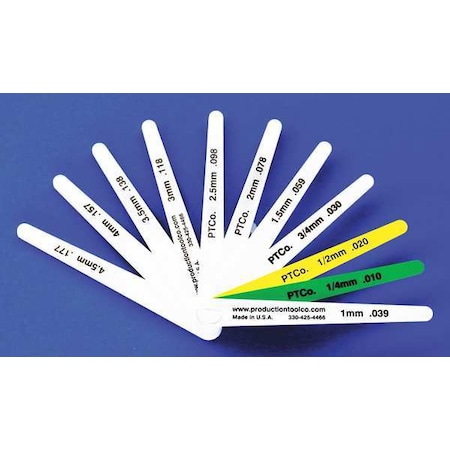 Feeler Gauge, 0.925 In Thick, 4 In L Blade MPN:L - 1112
