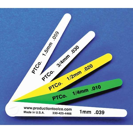 Feeler Gauge, 0.157 In Thick, 4 In L Blade MPN:L - 512