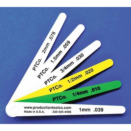 Feeler Gauge, 0.236 In Thick, 4 In L Blade MPN:L - 612