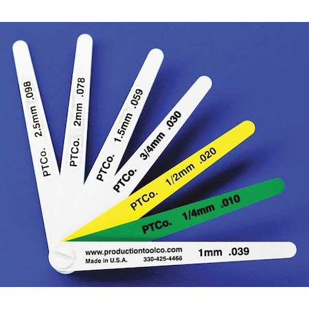 Feeler Gauge, 0.334 In Thick, 4 In L Blade MPN:L - 712