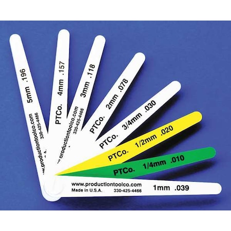 Feeler Gauge, 0.649 In Thick, 4 In L Blade MPN:L - 8
