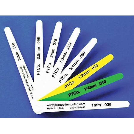 Feeler Gauge, 0.452 In Thick, 4 In L Blade MPN:L - 812