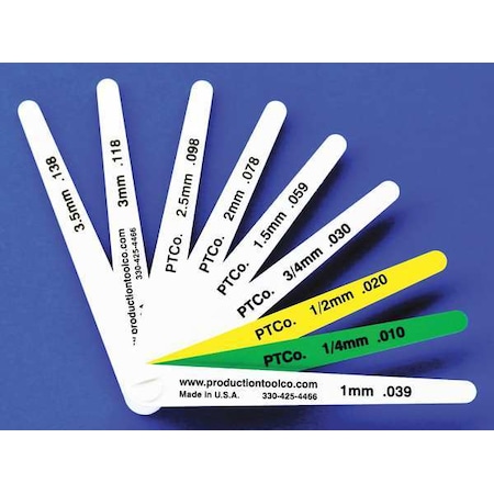 Feeler Gauge, 0.59 In Thick, 4 In L Blade MPN:L - 912