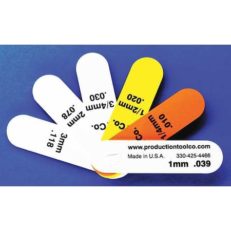 Feeler Gauge, 0.295 In Thick, 3 In L Blade MPN:S - 6