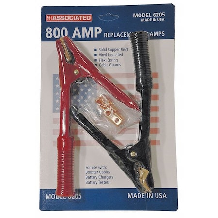 Heavy Duty Clamp, 800A, Red/Black MPN:6205