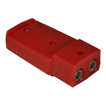 Polarized Plug no Leads, Red, Plug-In MPN:6207