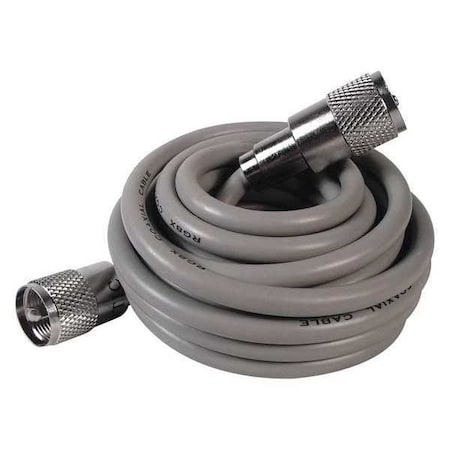 Mini 8 Coaxial Cable, 3ft., Gray MPN:302-10268