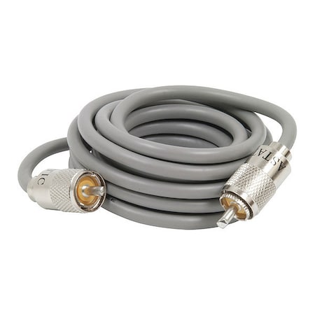 Mini 8 Coaxial Cable, 9ft., Gray MPN:302-10274