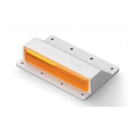 Raised Curb Marker, CM-1, Amber, 3-7/16 in Length, 2-1/4 in Width, 3/4 in Height, Amber MPN:CM-1A