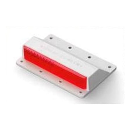 Raised Curb Marker, CM-1, Red, 4 in Length, 2.3 in Width, 11/16 in Height, Red MPN:CM-1R