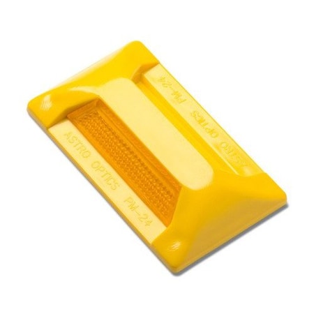 Pavement Marker, Single, PM-241, Amber, 4 in Length, 2.3 in Width, 11/16 in Height, Amber MPN:PM-241A