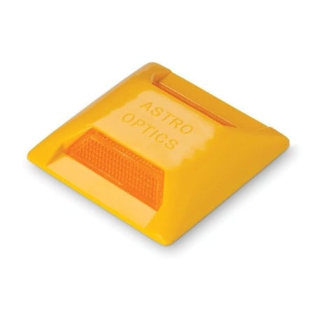Reflective Temporary Pavement Marker, 4 in Length, 4 in Width, Amber MPN:TPM-2A