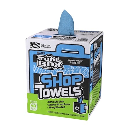 Toolbox Z400 Shop Towels- 200ct, PK6 MPN:201639