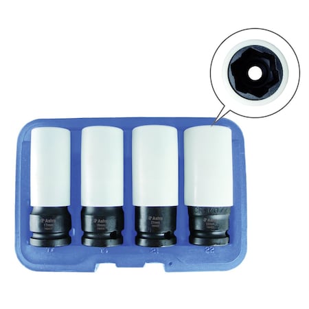 Flank Bite Damaged Lug Nut Socket Set MPN:7404