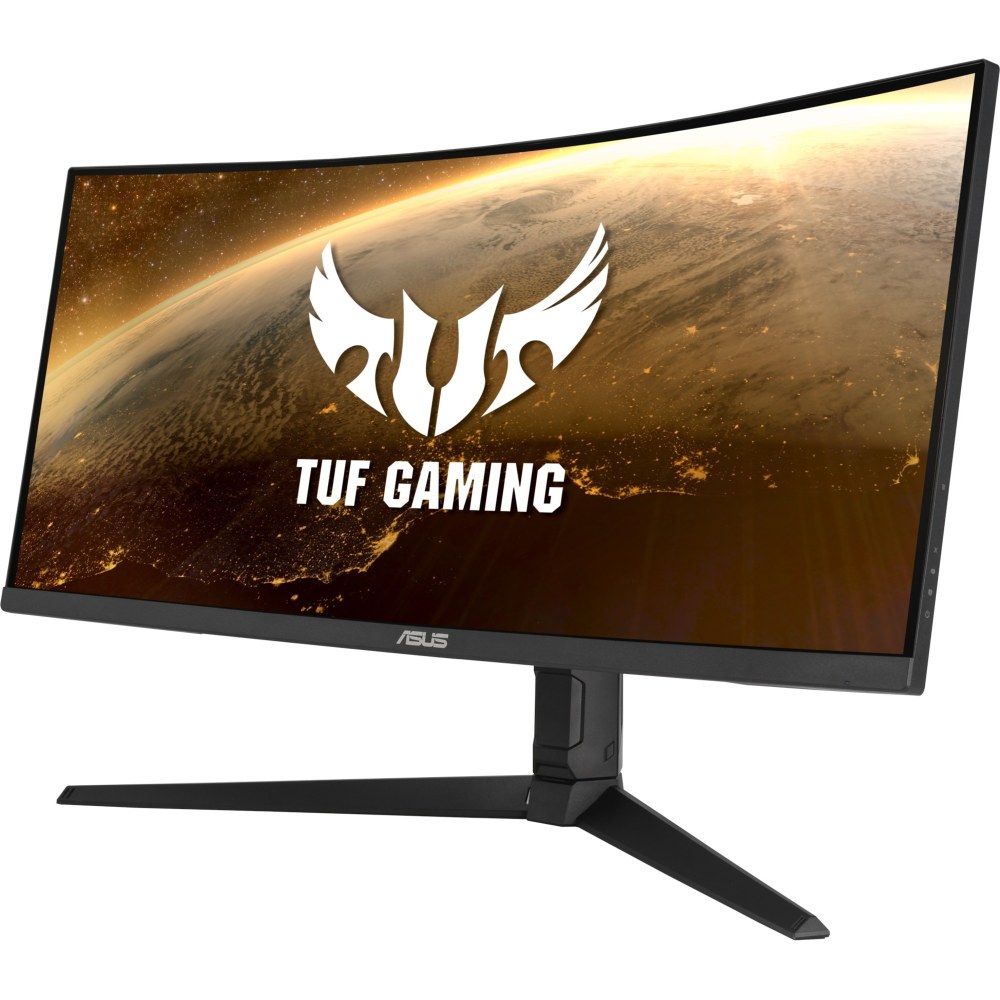 TUF VG34VQL1B 34in WQHD Curved Screen LED Gaming LCD Monitor - 21:9 - Black - 34in Class - Vertical Alignment (VA) - VG34VQL1B MPN:VG34VQL1B