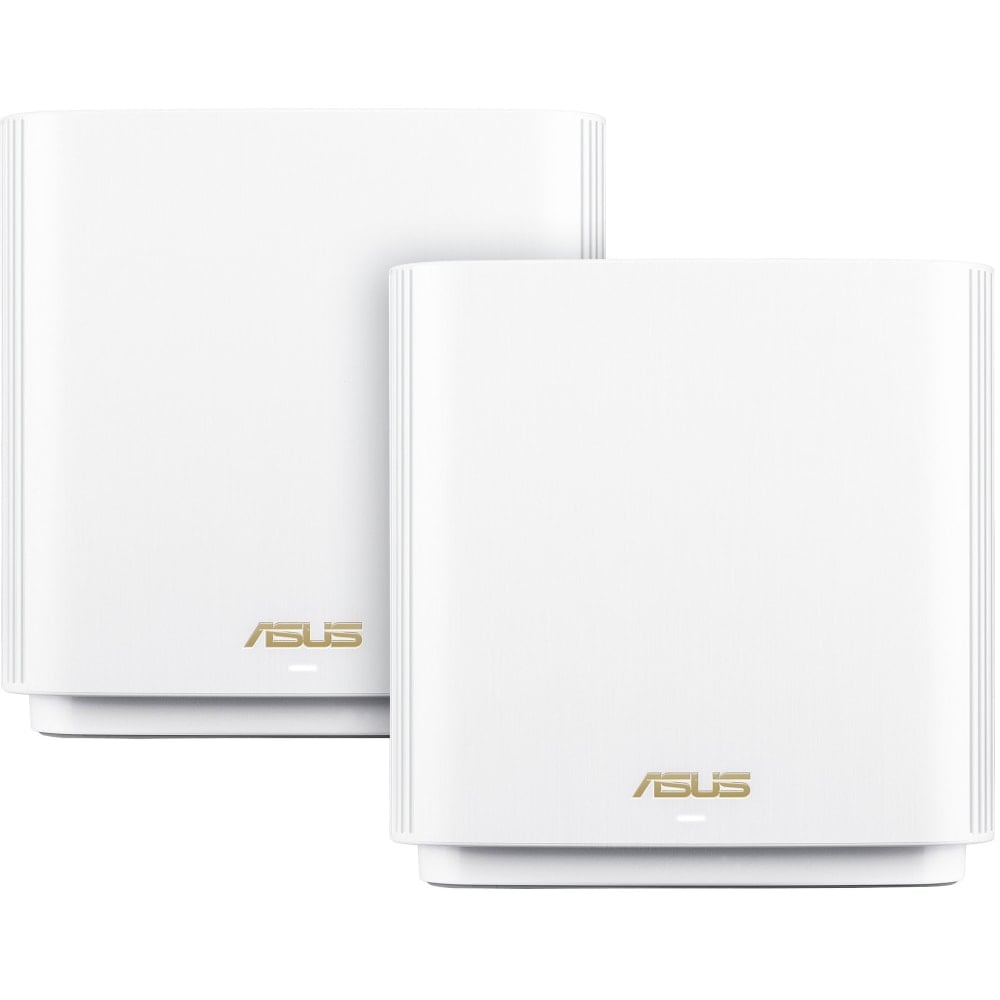 Asus ZenWiFi ET8 ET8 (W-2-PK) Wi-Fi 6 IEEE 802.11ax Wireless Router - 2.40 GHz ISM Band - 5 GHz UNII Band - ET8W2PK MPN:ET8 (W-2-PK)