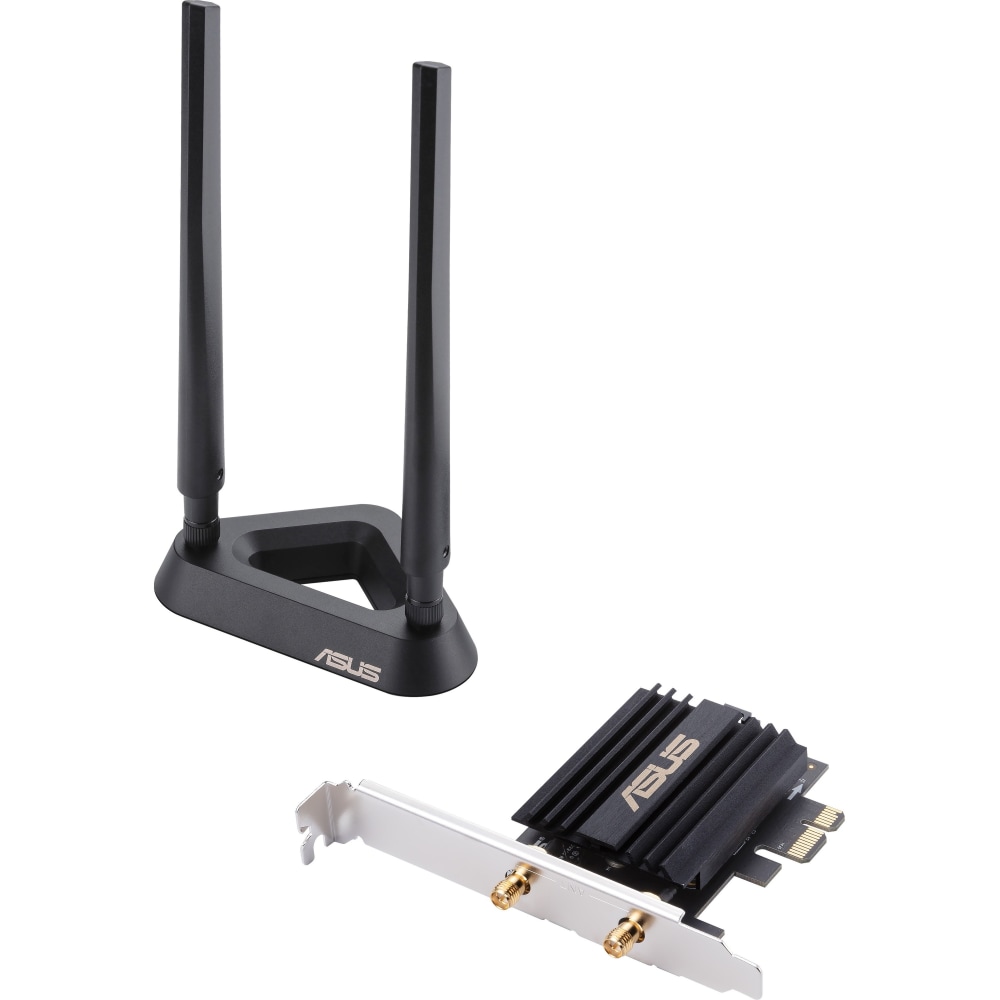 Asus PCE-AX58BT IEEE 802.11ax Bluetooth 5.0 Wi-Fi/Bluetooth Combo Adapter for Desktop Computer, PCEAX58BT MPN:PCE-AX58BT