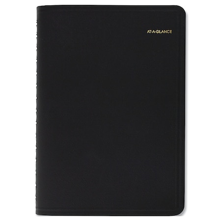 Daily Appointment Book with 30-Minute Appointments, 8 x 5, Black Cover, 12-Month (Jan to Dec): 2025 MPN:70-207-05