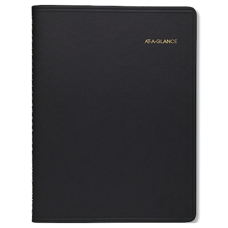 Two-Person Group Daily Appointment Book, 11 x 8, Black Cover, 12-Month (Jan to Dec): 2025 MPN:70-222-05
