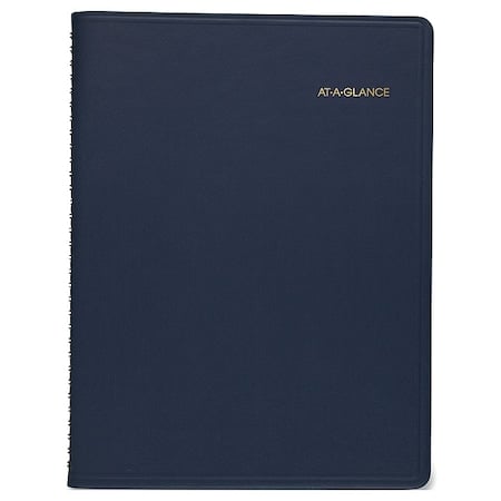 Weekly Appointment Book, 11 x 8.25, Navy Cover, 13-Month: Jan 2025 to Jan 2026 MPN:70-950-20