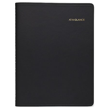 Weekly Appointment Book, 11 x 8.25, Black Cover, 14-Month (July to Aug): 2024 to 2025 MPN:70-957-05