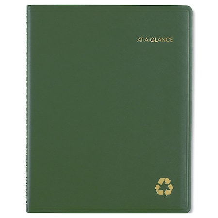 Recycled Weekly Vertical-Column Format Appointment Book, 11 x 8.25, 12-Month (Jan to Dec): 2025 MPN:70950G6009