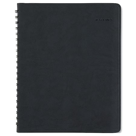 The Action Planner Weekly Appointment Book, 11 x 8, Black Cover, 12-Month (Jan to Dec): 2025 MPN:70EP0105