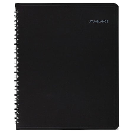 QuickNotes Monthly Planner, 8.75 x 7, Black Cover, 12-Month (Jan to Dec): 2025 MPN:76-08-05