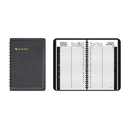 Daily Appointment Book, One Day/Page: Mon to Sun, 8 x 5, 12-Month (Jan to Dec): 2025 MPN:AAG7080005