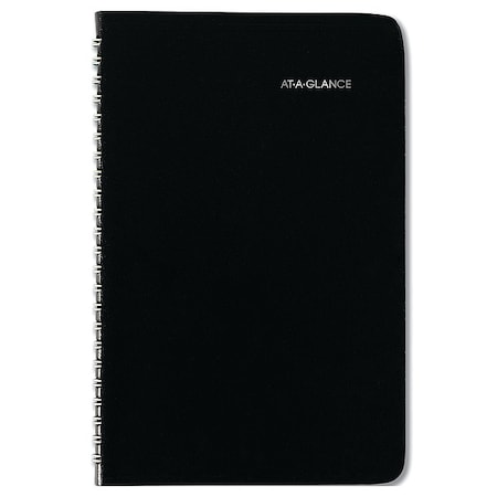 DayMinder Block Format Weekly Appointment Book, 8.5 x 5.5, Black, 12-Month (Jan to Dec): 2025 MPN:G210-00