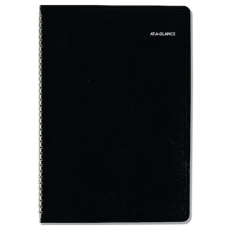 DayMinder Monthly Planner, Ruled Blocks, 12 x 8, Black Cover, 14-Month: Dec 2024 to Jan 2026 MPN:G470-00